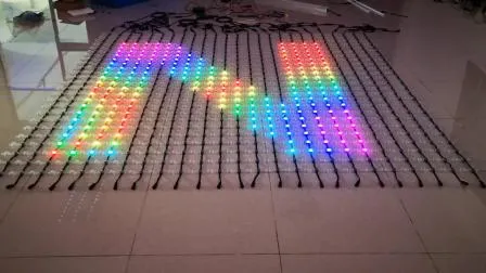 Светодиодный гибкий сетчатый экран RGB 12 В постоянного тока с пиксельным освещением