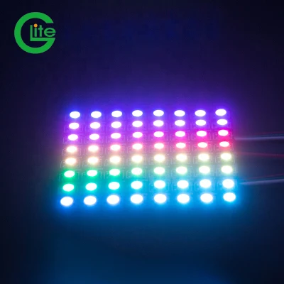 Высокое качество цифровой адресуемый DC5V IP20 WS2812 RGB светодиодный пиксельный матричный светильник